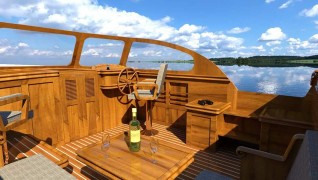 Interieur en windows design: Federick 47, Brandsma Jachten.